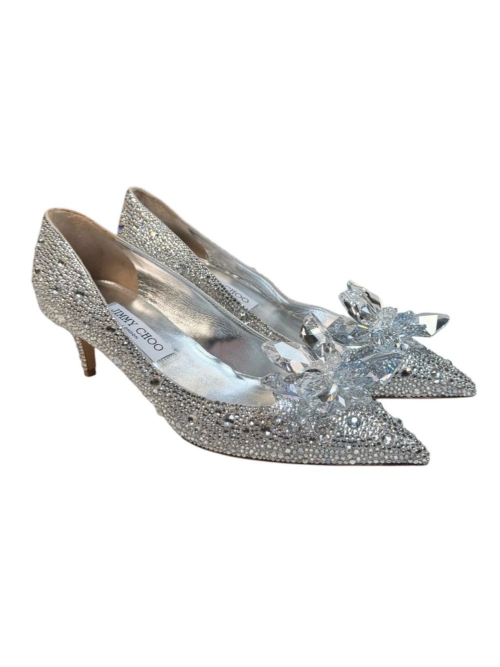 Jimmy Choo "Cinderella" Allure Crystal Covered Pointy Toe Pumps Heels 9 / 39